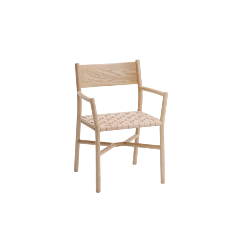 Leather strap arm chair discount